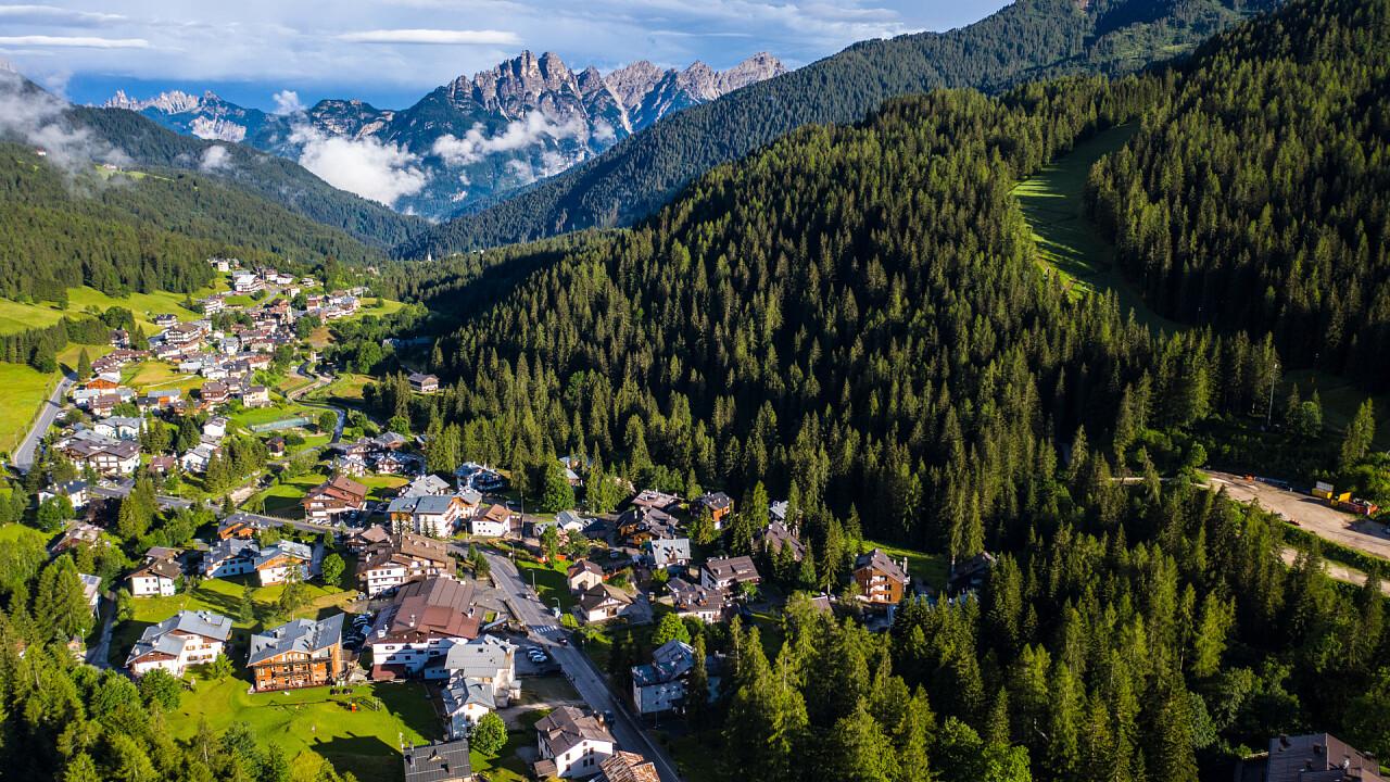 Zoldo and Civetta panorama
